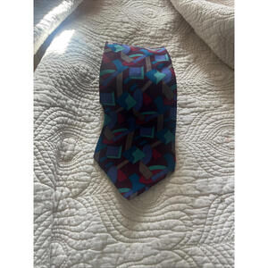 Gianfranco Ruffini‎ Mens Formal Necktie 56"Lx4"W Geometric Multi Colored